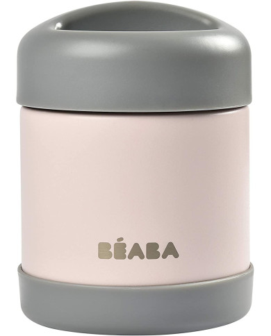 BEABA THERMO PĀRTIKAS TRAUKS, 300 ML, DARK GREY/LIGHT PINK