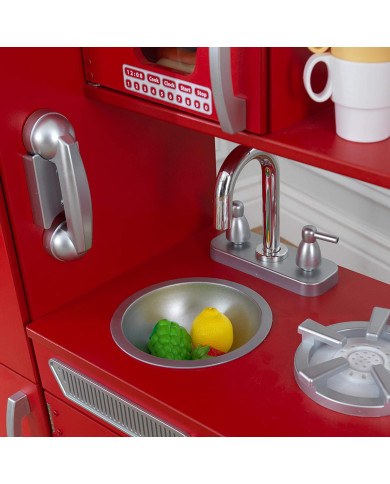 KIDKRAFT VINTAGE MEDINĖ VIRTUVĖLĖ, RED