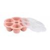 BEABA SILIKONA ZĪDAIŅU PĀRTIKAS KONTEINERIS MULTIPORTIONS, (6x90 ML), OLD PINK