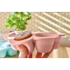 BEABA SILIKONA ZĪDAIŅU PĀRTIKAS KONTEINERIS MULTIPORTIONS, (6x90 ML), OLD PINK