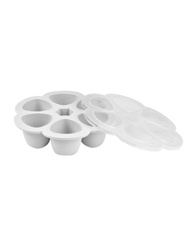 BEABA SILIKONA ZĪDAIŅU PĀRTIKAS KONTEINERIS MULTIPORTIONS, (6x90 ML), LIGHT MIST