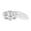 BEABA SILIKONA ZĪDAIŅU PĀRTIKAS KONTEINERIS MULTIPORTIONS, (6x90 ML), LIGHT MIST