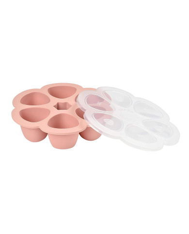 BEABA SILIKONA ZĪDAIŅU PĀRTIKAS KONTEINERIS MULTIPORTIONS, XL (6x150 ML), PINK