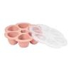 BEABA SILIKONA ZĪDAIŅU PĀRTIKAS KONTEINERIS MULTIPORTIONS, XL (6x150 ML), PINK
