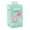 BEABA MOKOMASIS BUTELIUKAS-GERTUVĖ 2IN1, 210 ML, OLD PINK, SILIKONINIAME DĖKLE
