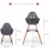CHILDHOME EVOLU 2 MAITINIMO KĖDUTĖ, NATURAL ANTHRACITE