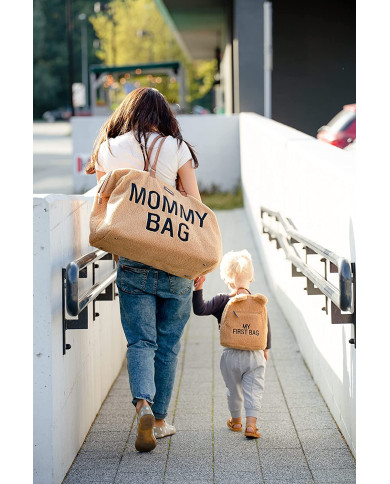 CHILDHOME DIDELIS MAMOS REIKMENŲ KREPŠYS MOMMY BAG, TEDDY BEIGE