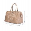 CHILDHOME DIDELIS MAMOS REIKMENŲ KREPŠYS MOMMY BAG, PUFFERED - BEIGE