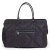 CHILDHOME DIDELIS MAMOS REIKMENŲ KREPŠYS MOMMY BAG, PUFFERED - BLACK