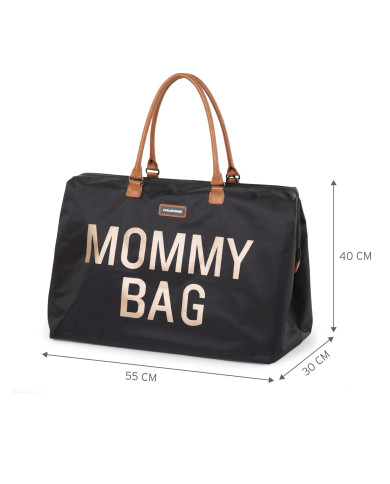 CHILDHOME DIDELIS MAMOS REIKMENŲ KREPŠYS MOMMY BAG, BLACK GOLD