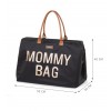 CHILDHOME DIDELIS MAMOS REIKMENŲ KREPŠYS MOMMY BAG, BLACK GOLD