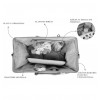 CHILDHOME DIDELIS MAMOS REIKMENŲ KREPŠYS MOMMY BAG, BLACK GOLD