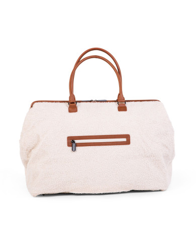 CHILDHOME DIDELIS MAMOS REIKMENŲ KREPŠYS MOMMY BAG, TEDDY OFF WHITE