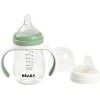 BEABA MOKOMASIS BUTELIUKAS-GERTUVĖ 2IN1, 210 ML, SAGE GREEN
