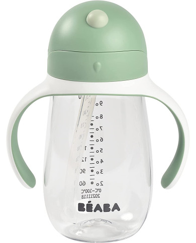 BEABA GERTUVĖ SU ŠIAUDELIU, 300 ML, SAGE GREEN