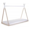 CHILDHOME MEDINĖ TIPI LOVA 90X200 CM, NATURAL WHITE