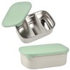 BEABA METALINĖ REGULIUOJAMŲ SKYRIŲ PIETŲ DĖŽUTĖ, SAGE GREEN
