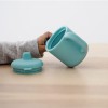 BEABA SILIKONINIS 2-IN-1 MOKOMASIS PUODELIS, BLUE 