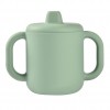 BEABA SILIKONINIS 2-IN-1 MOKOMASIS PUODELIS, SAGE GREEN
