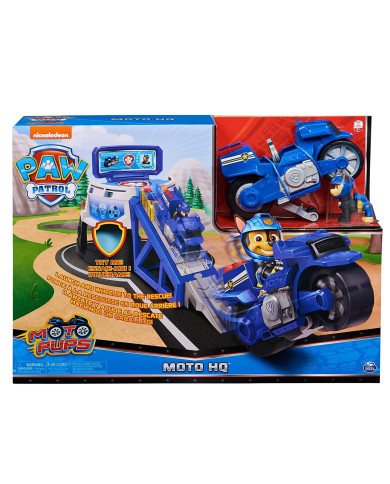PAW PATROL MOTO PUPS ŽAIDIMŲ RINKINYS SU GARSAIS IR PRIEDAIS