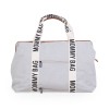 CHILDHOME DIDELIS MAMOS REIKMENŲ KREPŠYS MOMMY BAG SIGNATURE, CANVAS – OFF WHITE