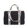 CHILDHOME DIDELIS MAMOS REIKMENŲ KREPŠYS MOMMY BAG SIGNATURE, CANVAS – BLACK