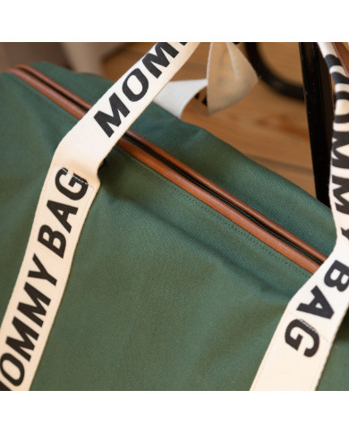 CHILDHOME DIDELIS MAMOS REIKMENŲ KREPŠYS MOMMY BAG SIGNATURE, CANVAS – GREEN