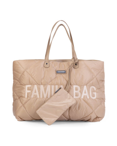 CHILDHOME FAMILY BAG NURSERY BAG - PUFFERED - BEIGE