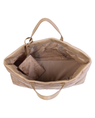 CHILDHOME FAMILY BAG NURSERY BAG - PUFFERED - BEIGE