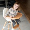 CHILDHOME EVOLU MAITINIMO KĖDUTĖS STALIUKAS, WOOD NATURAL