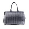 CHILDHOME DIDELIS MAMOS REIKMENŲ KREPŠYS MOMMY BAG, PIED DE POULE, BLACK