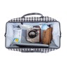CHILDHOME DIDELIS MAMOS REIKMENŲ KREPŠYS MOMMY BAG, PIED DE POULE, BLACK
