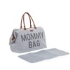 CHILDHOME DIDELIS MAMOS REIKMENŲ KREPŠYS MOMMY BAG, CANVAS - GREY