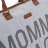 CHILDHOME DIDELIS MAMOS REIKMENŲ KREPŠYS MOMMY BAG, CANVAS - GREY
