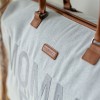 CHILDHOME DIDELIS MAMOS REIKMENŲ KREPŠYS MOMMY BAG, CANVAS - GREY