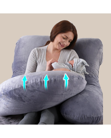 MOMCOZY MULTIFUNKCINĖ NĖŠČIOSIOS PAGALVĖ, U FORMOS