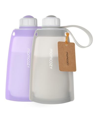 MOMCOZY DAUGKARTINIAI SILIKONINIAI PIENO LAIKYMO MAIŠELIAI, 2 VNT.