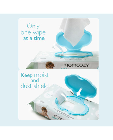 MOMCOZY DRĖGNOS SERVETĖLĖS XL DYDŽIO,  4 PAKUOTĖS PO 60 VNT.