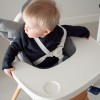 CHILDHOME EVOLU MAITINIMO KĖDUTĖS STALIUKAS SU SILIKONINIU KILIMĖLIU, WHITE