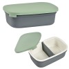 BEABA KERAMIKINĖ REGULIUOJAMŲ SKYRIŲ PIETŲ DĖŽUTĖ, MINERAL/SAGE GREEN