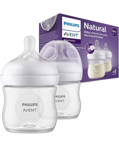 PHILIPS AVENT NATURAL RESPONSE BUTELIUKŲ RINKINYS , 125 ML, 0 MĖN.+, 2 VNT., BALTA