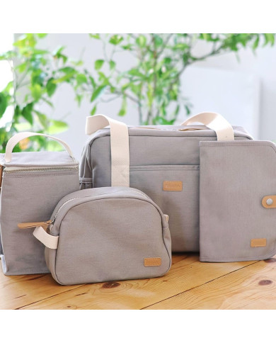 BEABA KŪDIKIO PRIEŽIŪROS REIKMENŲ DĖKLIUKAS, PEARL GREY