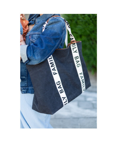 CHILDHOME FAMILY BAG KREPŠYS, SIGNATURE CANVAS BLACK