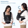 MOMCOZY ERGONOMINĖ KŪDIKIŲ NEŠIOKLĖ SU TINKLELIU, JUODA