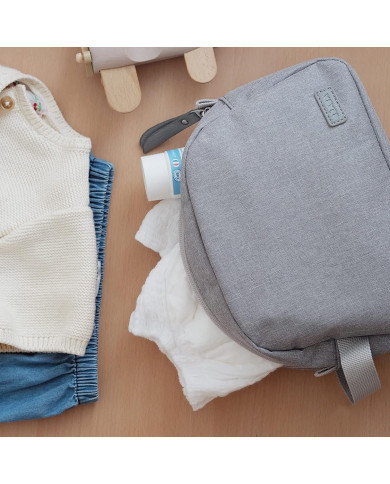BEABA KŪDIKIO PRIEŽIŪROS REIKMENŲ DĖKLIUKAS, HEATHER GREY	
