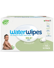 WATERWIPES BEZSMARŽAS MITRĀS SALVETES, 12 IEPAKOJUMI PA 60 GAB. SENSITIVE