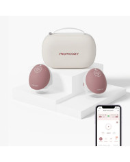 MOMCOZY DUBULTAIS PĀRNĒSĀJAMS BEZVADU PIENA PUMPIS M9, PINK