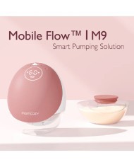 MOMCOZY DUBULTAIS PĀRNĒSĀJAMS BEZVADU PIENA PUMPIS M9, PINK