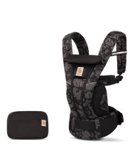 ERGOBABY OMNI BREEZE ĶENGURSOMA, ONYX BLOOMS