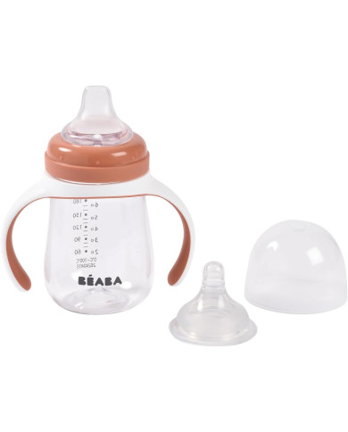 BEABA MĀCĪBU PUDELĪTE-KŪZĪTE 2IN1, 210 ML, TERRACOTTA